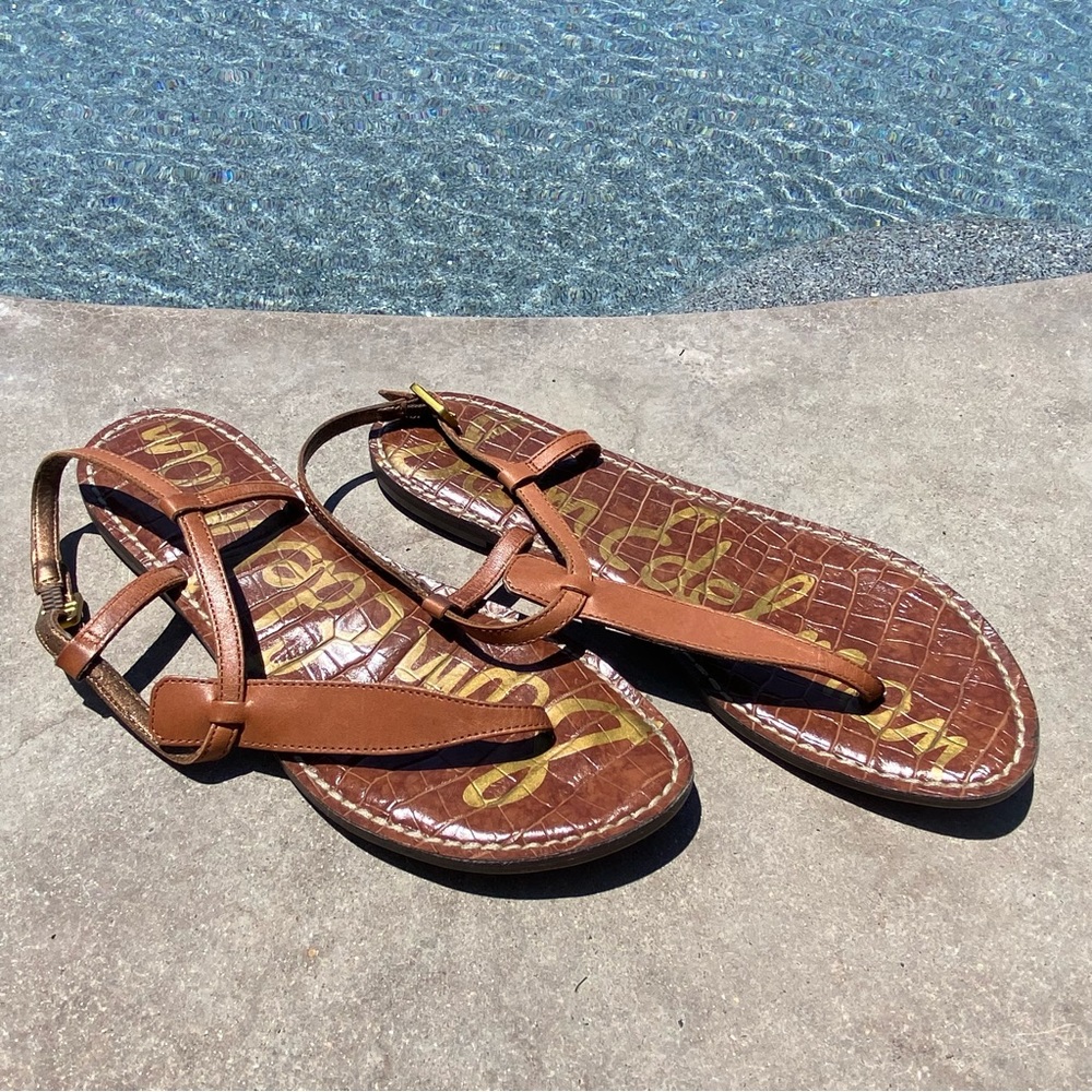 Sam Edelman (size 7.5) brown, thong sandal